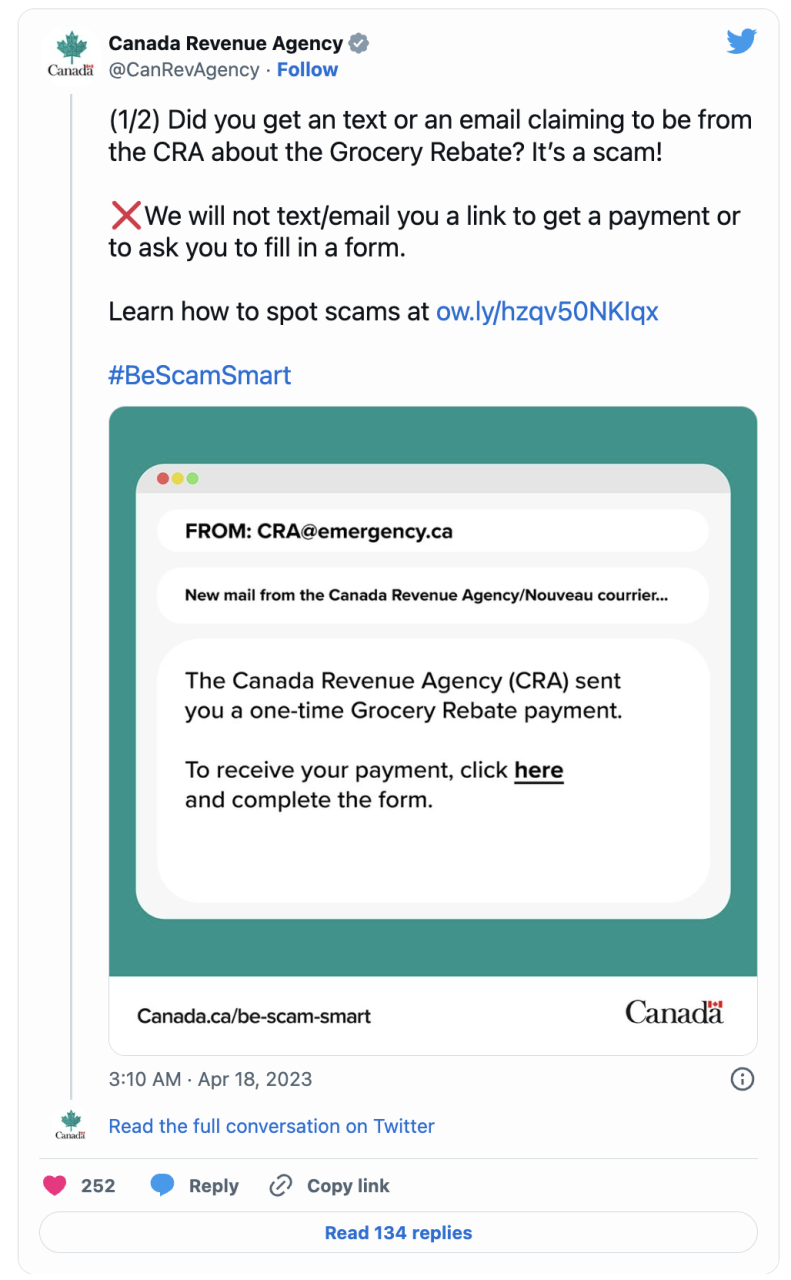CRA重磅预警！加拿大官方账号警告，纳税人注意！不要填这些表格！