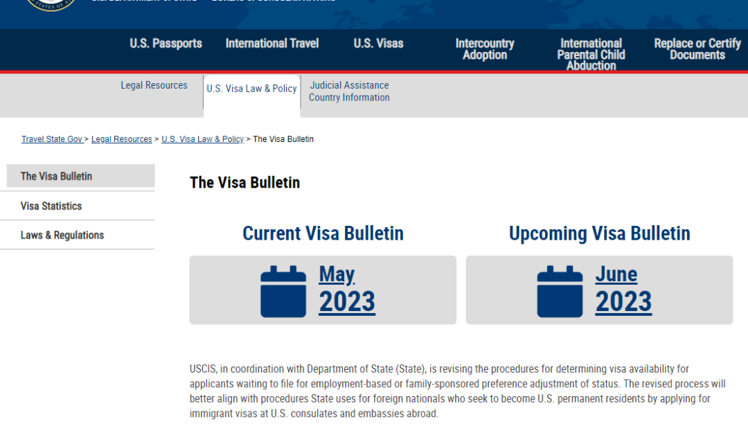 美国移民6月排期公布,EB-5预留通道继续无排期!