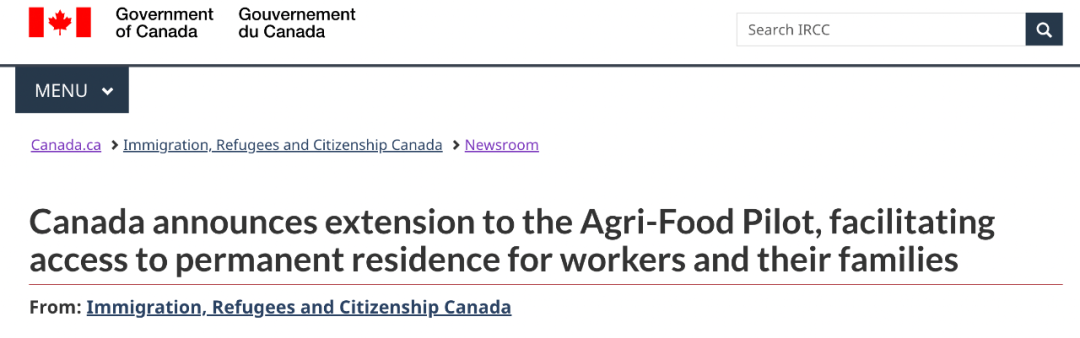 加拿大农业-食品试点项目延长至 2025 年，还将取消每年人数上限！