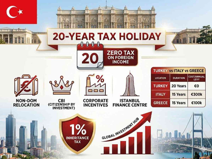土耳其推出20年税收减免政策 吸引全球投资者