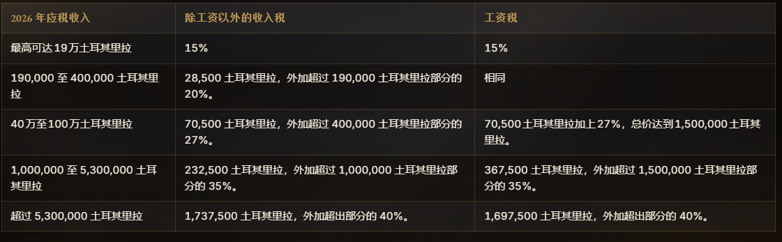 土耳其所得税 您想了解的这都有